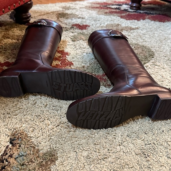 Stuart Weitzman Luxury Leather Boots Size 7 1/2. Made in Spain. - Picture 6 of 11
